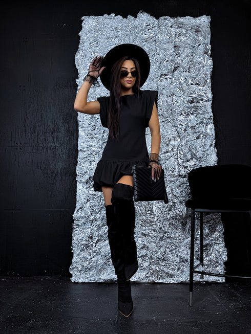 MINI dress "MIORICA" - BLACK